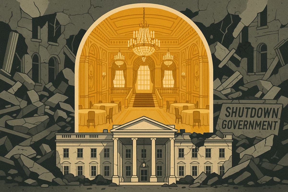 A $250 Million White House Ballroom and A Government Shutdown